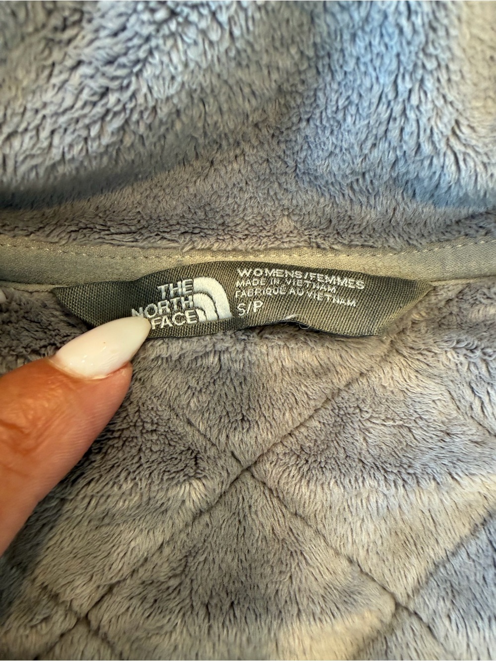 The North Face Women's Light Gray Quilted Zip Jacket! Warm and adorable! S - Picture 4 of 5